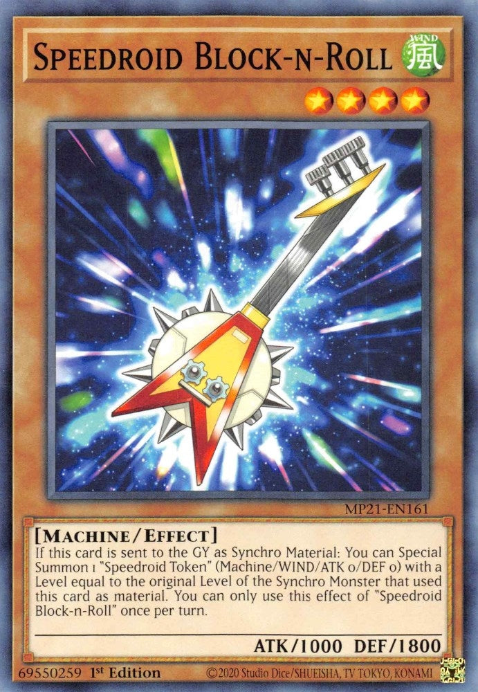 Image for Speedroid Block-n-Roll (MP21-EN161) (MP21) - YuGiOh