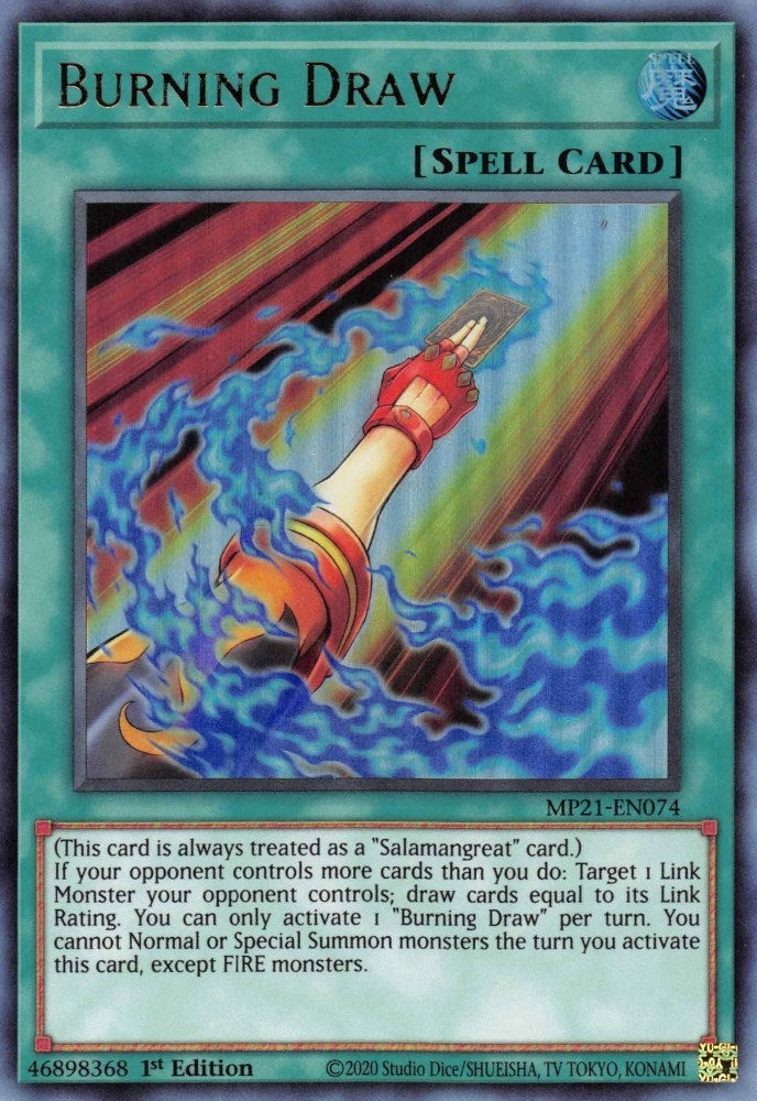 Image for Burning Draw (MP21-EN074) (MP21) - YuGiOh