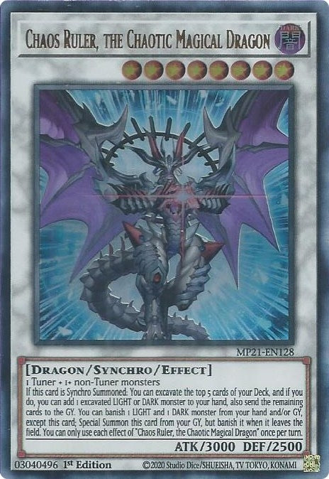 Image for Chaos Ruler, the Chaotic Magical Dragon (MP21-EN128) (MP21) - YuGiOh