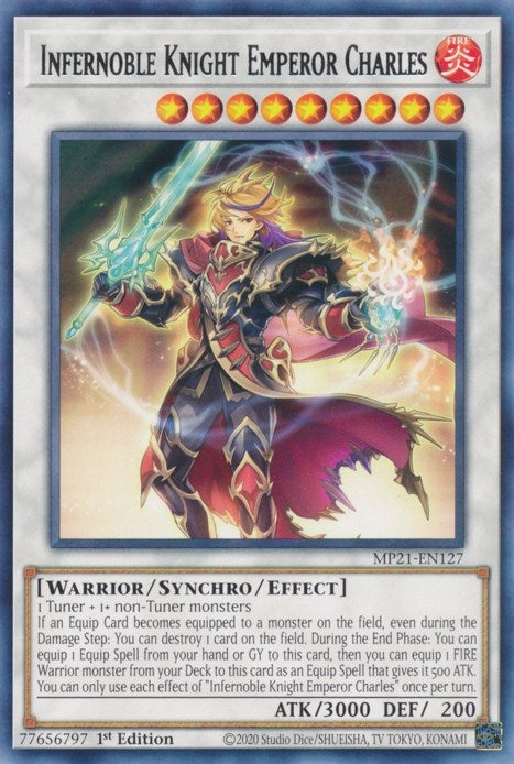 Image for Infernoble Knight Emperor Charles (MP21-EN127) (MP21) - YuGiOh