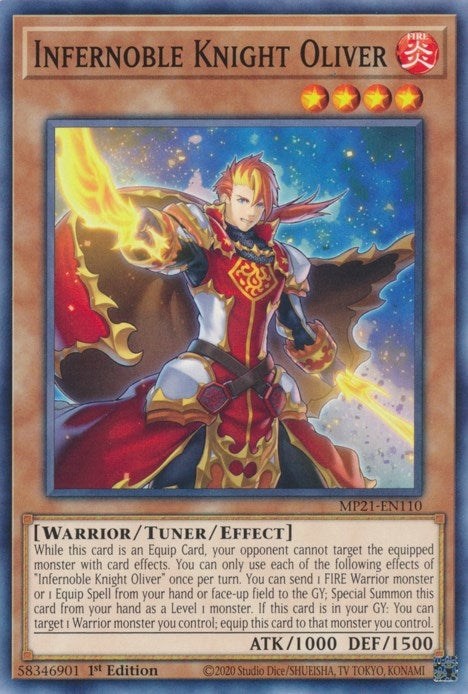 Image for Infernoble Knight Oliver (MP21-EN110) (MP21) - YuGiOh