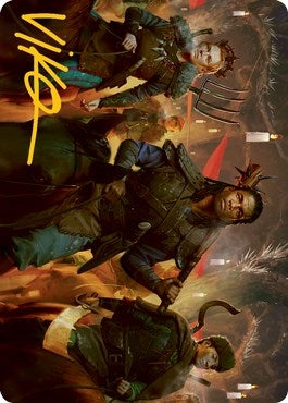 Image for Candlelit Cavalry Art Card (Gold-Stamped Signature) (48) (Innistrad: Midnight Hunt) - Magic: The Gathering