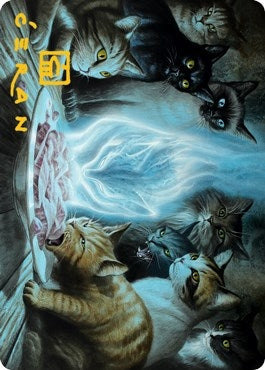 Image for Can't Stay Away Art Card (Gold-Stamped Signature) (56) (Innistrad: Midnight Hunt) - Magic: The Gathering