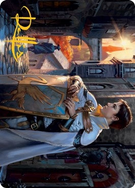 Image for Dennick, Pious Apprentice Art Card (Gold-Stamped Signature) (58) (Innistrad: Midnight Hunt) - Magic: The Gathering