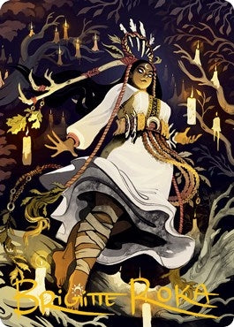 Image for Candlegrove Witch Art Card (76/81) (Gold-Stamped Signature) (76) (Innistrad: Midnight Hunt) - Magic: The Gathering
