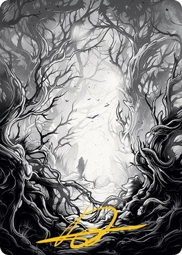 Image for Forest Art Card (81/81) (Gold-Stamped Signature) (81) (Innistrad: Midnight Hunt) - Magic: The Gathering