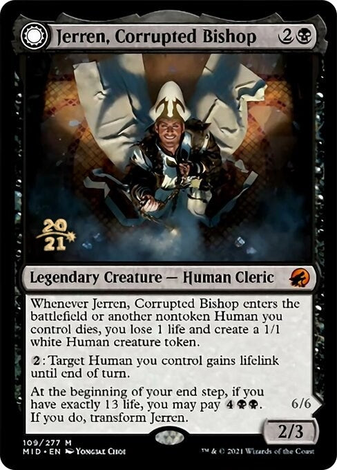 Image for Jerren, Corrupted Bishop (109) (Prerelease Cards) - Magic: The Gathering