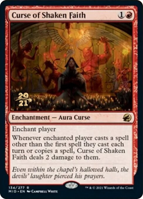 Image for Curse of Shaken Faith (134) (Prerelease Cards) - Magic: The Gathering