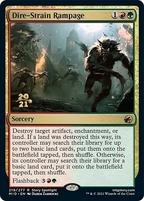 Image for Dire-Strain Rampage (219) (Prerelease Cards) - Magic: The Gathering