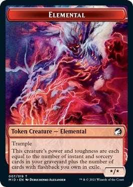 Image for Elemental Token (7) (Innistrad: Midnight Hunt) - Magic: The Gathering
