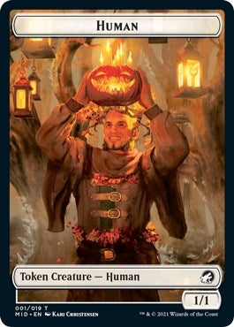 Image for Human (001) // Devil (006) Double-sided Token (1 // 6) (Innistrad: Midnight Hunt) - Magic: The Gathering