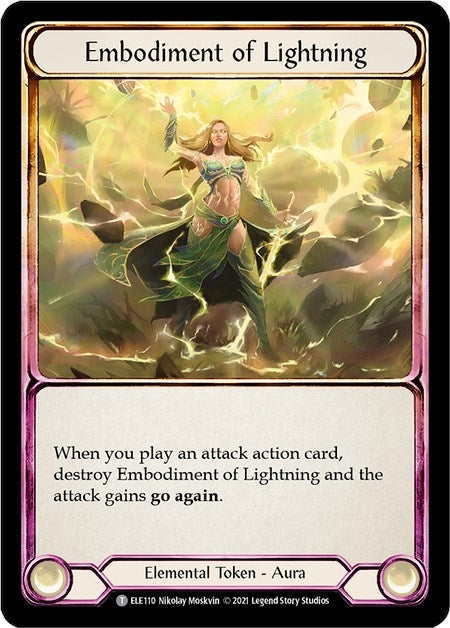 Image for Embodiment of Lightning // Titan's Fist (ELE110 // ELE202) (Tales of Aria) - Flesh and Blood TCG