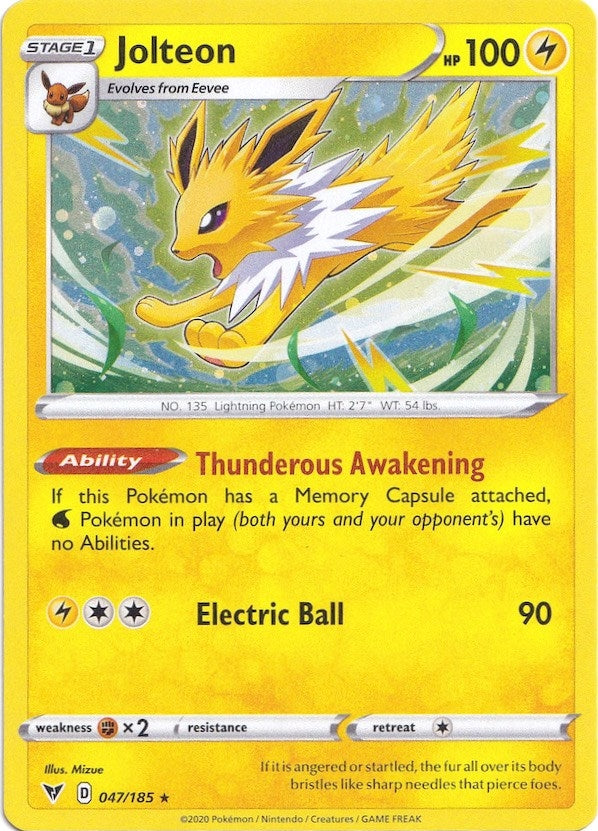 Image for Jolteon - 047/185 (Cosmos Holo) (047/185) (MCAP) - Pokemon