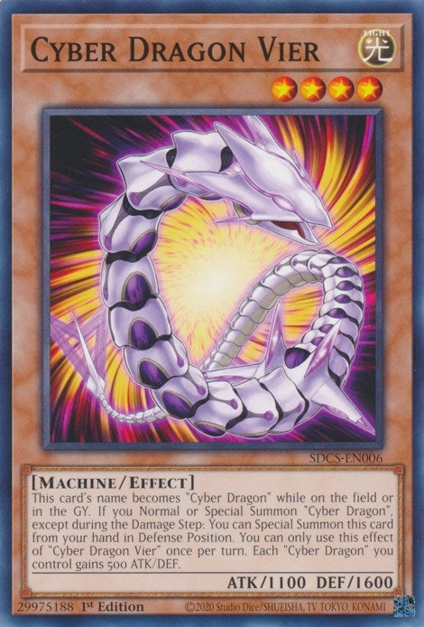 Image for Cyber Dragon Vier (SDCS-EN006) (SDCS) - YuGiOh
