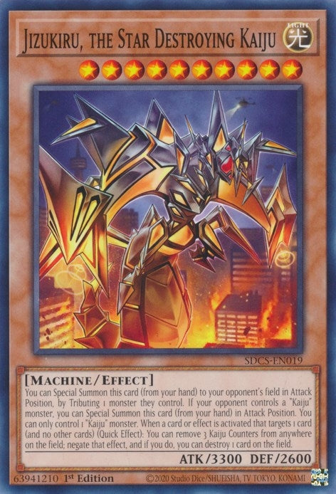 Image for Jizukiru, the Star Destroying Kaiju (SDCS-EN019) (SDCS) - YuGiOh