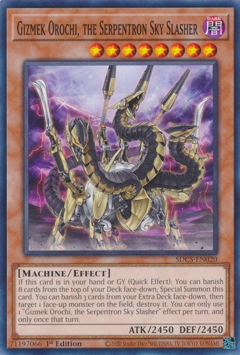 Image for Gizmek Orochi, the Serpentron Sky Slasher (SDCS-EN020) (SDCS) - YuGiOh
