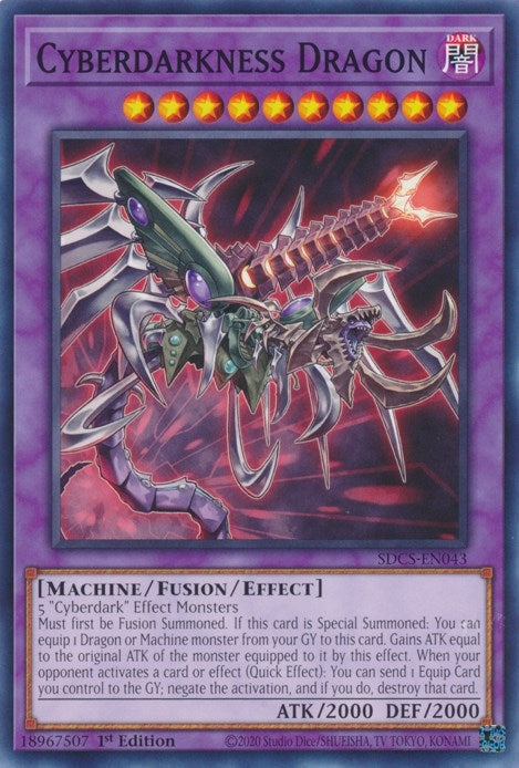 Image for Cyberdarkness Dragon (SDCS-EN043) (SDCS) - YuGiOh