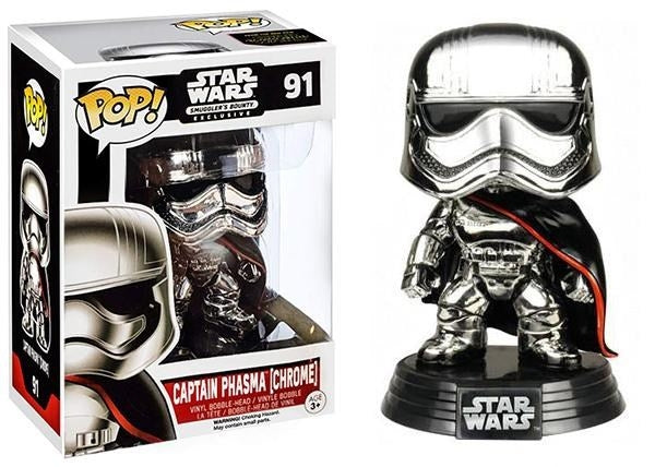 Image for Star Wars: Captain Phasma (Chrome) (Bobble-Head) (Star Wars Smuggler's Bounty Exclusive) - Funko