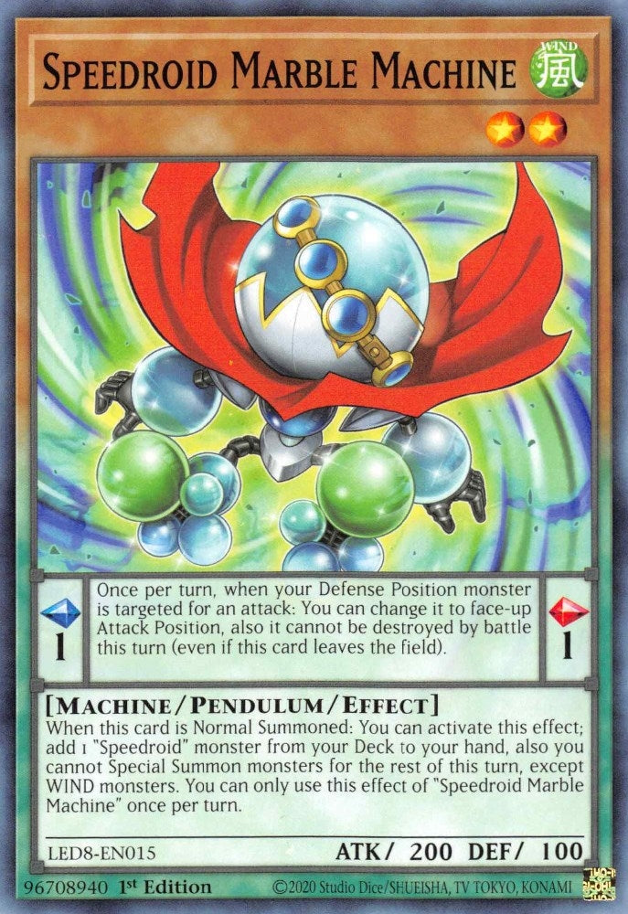Image for Speedroid Marble Machine (LED8-EN015) (LED8) - YuGiOh