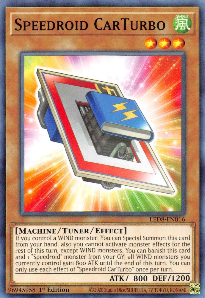 Image for Speedroid CarTurbo (LED8-EN016) (LED8) - YuGiOh