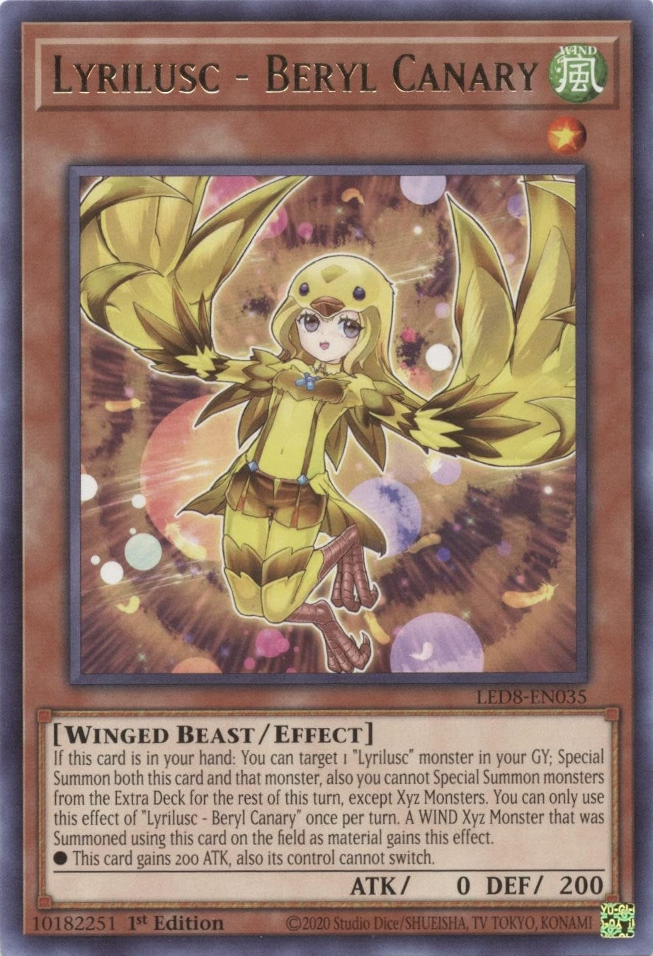 Image for Lyrilusc - Beryl Canary (LED8-EN035) (LED8) - YuGiOh