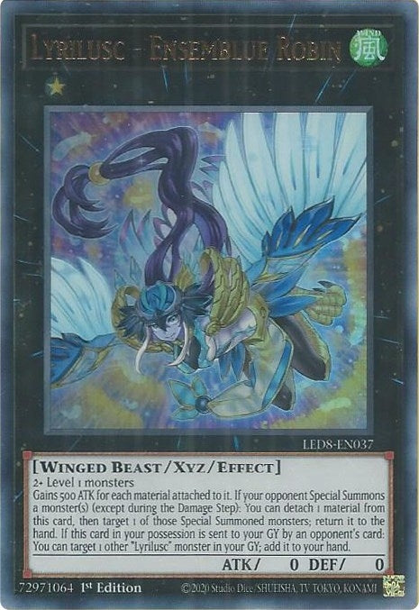 Image for Lyrilusc - Ensemblue Robin (LED8-EN037) (LED8) - YuGiOh