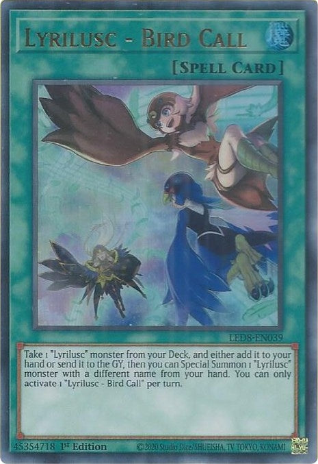 Image for Lyrilusc - Bird Call (LED8-EN039) (LED8) - YuGiOh