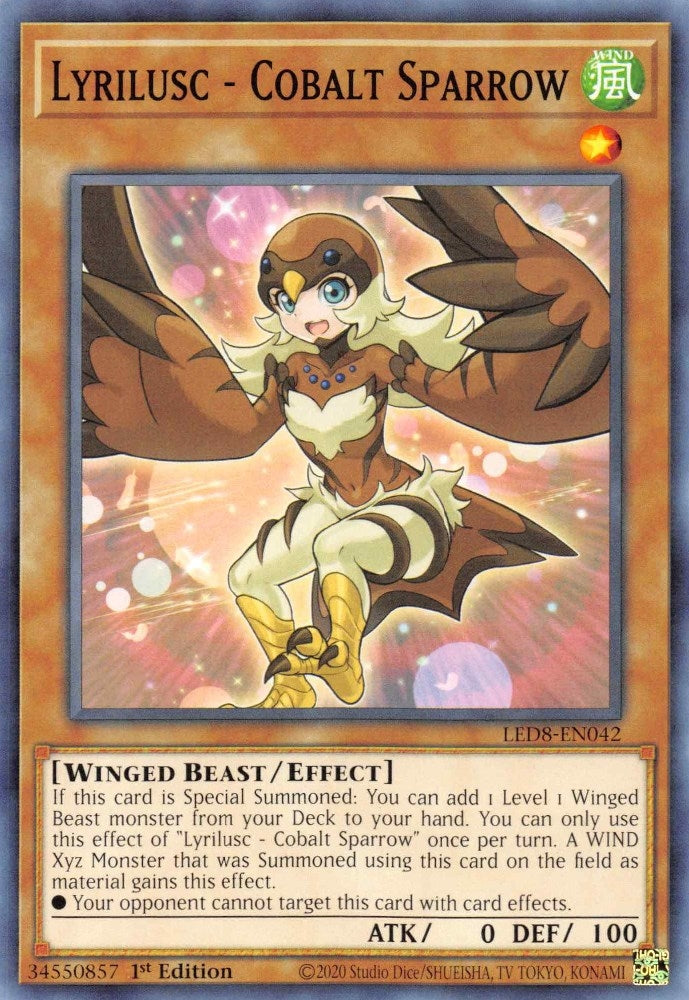 Image for Lyrilusc - Cobalt Sparrow (LED8-EN042) (LED8) - YuGiOh