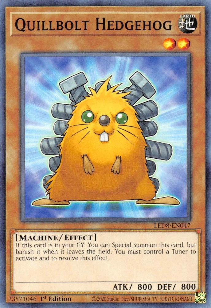 Image for Quillbolt Hedgehog (LED8-EN047) (LED8) - YuGiOh