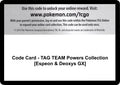 Image for Code Card - TAG TEAM Powers Collection [Espeon & Deoxys GX] (MCAP) - Pokemon