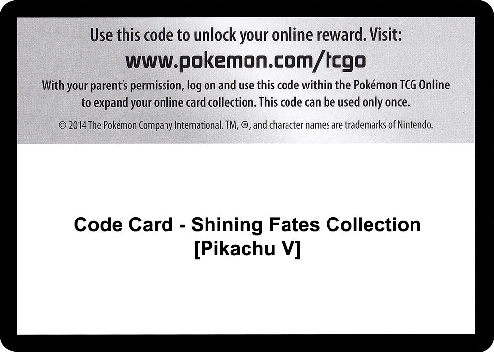 Image for Code Card - Shining Fates Collection [Pikachu V] (SHF) - Pokemon