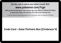 Image for Code Card - Galar Partners Box [Cinderace V] (SWSH01) - Pokemon
