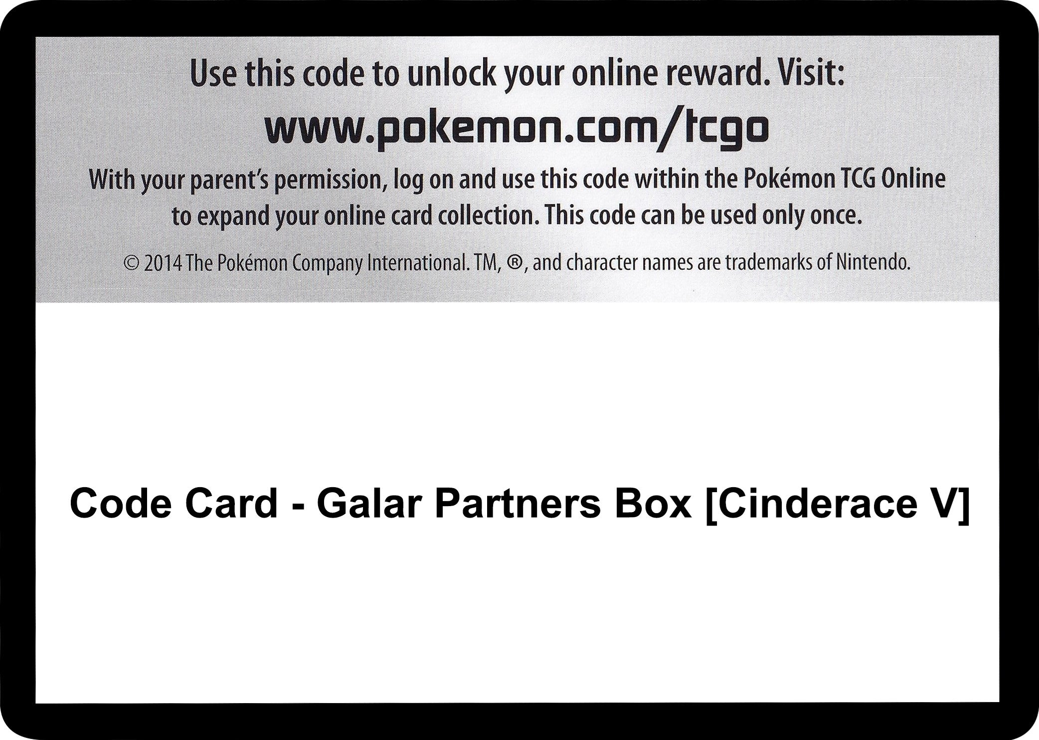 Image for Code Card - Galar Partners Box [Cinderace V] (SWSH01) - Pokemon