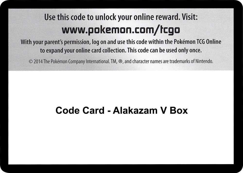 Image for Code Card - Alakazam V Box (SWSH04) - Pokemon