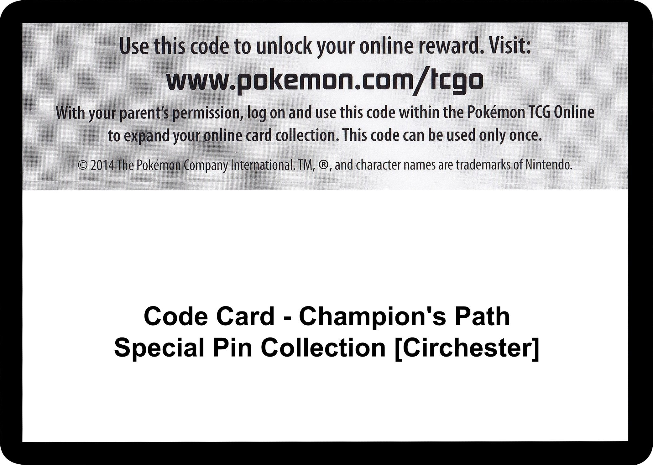 Image for Code Card - Champion's Path Special Pin Collection [Circhester] (CHP) - Pokemon