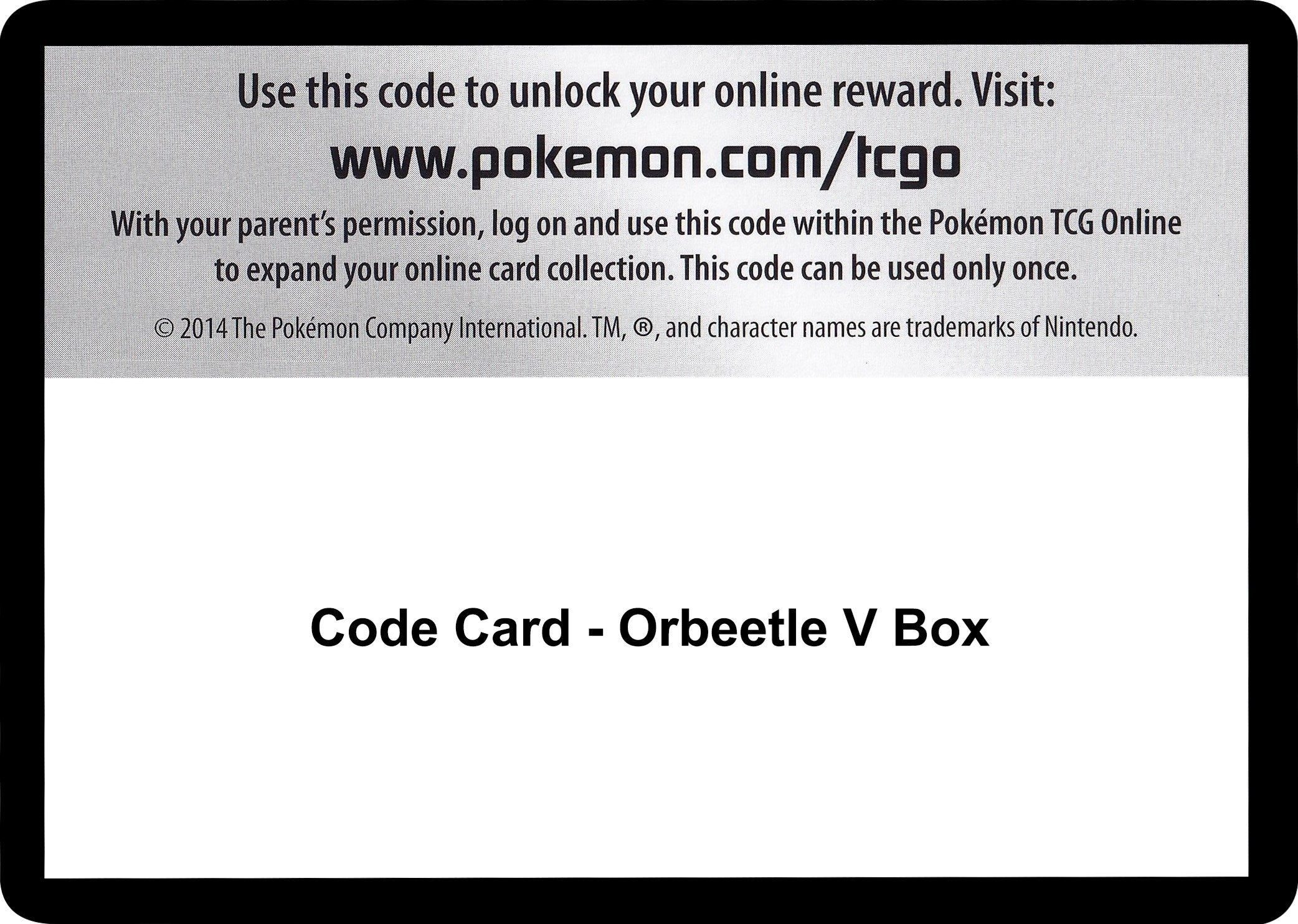 Image for Code Card - Orbeetle V Box (SWSH04) - Pokemon