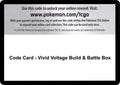 Image for Code Card - Vivid Voltage Build & Battle Box (SWSH04) - Pokemon