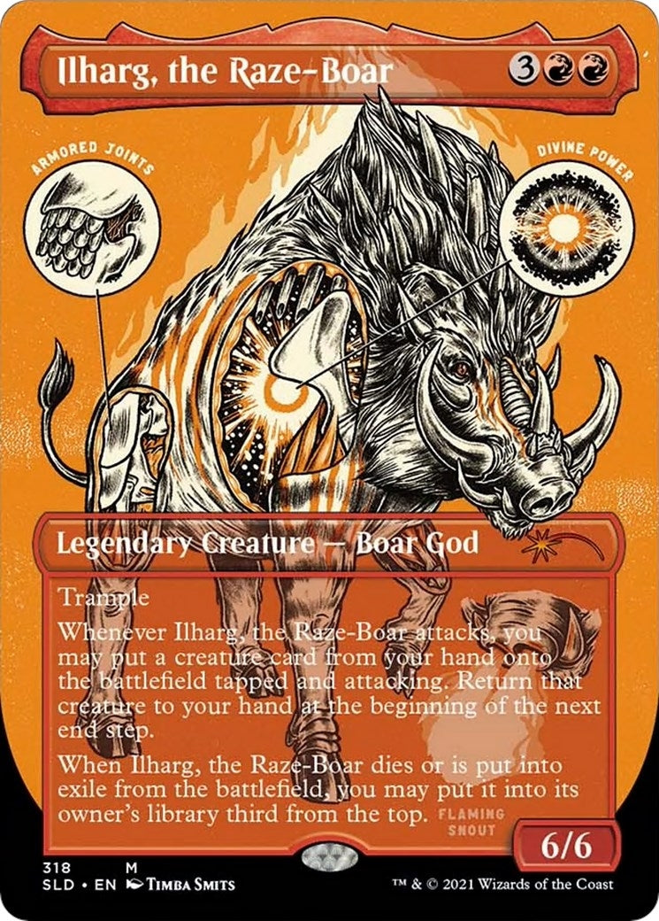 Image for Ilharg, the Raze-Boar (Foil Etched) (318) (Secret Lair Drop Series) - Magic: The Gathering