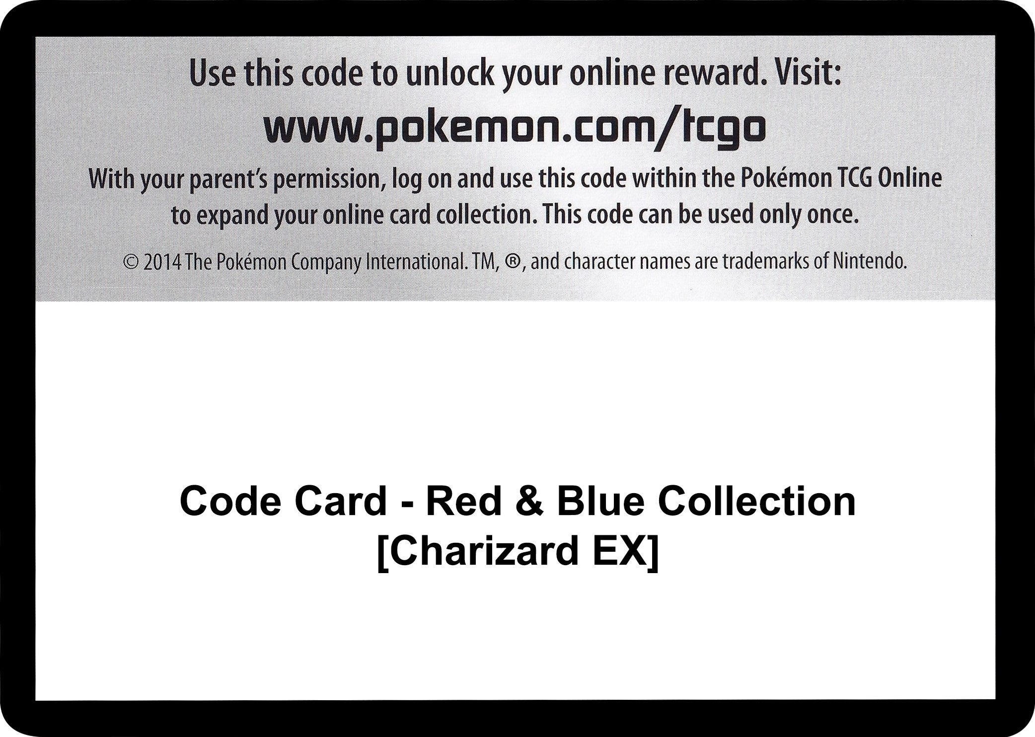 Image for Code Card - Red & Blue Collection [Charizard EX] (GEN) - Pokemon