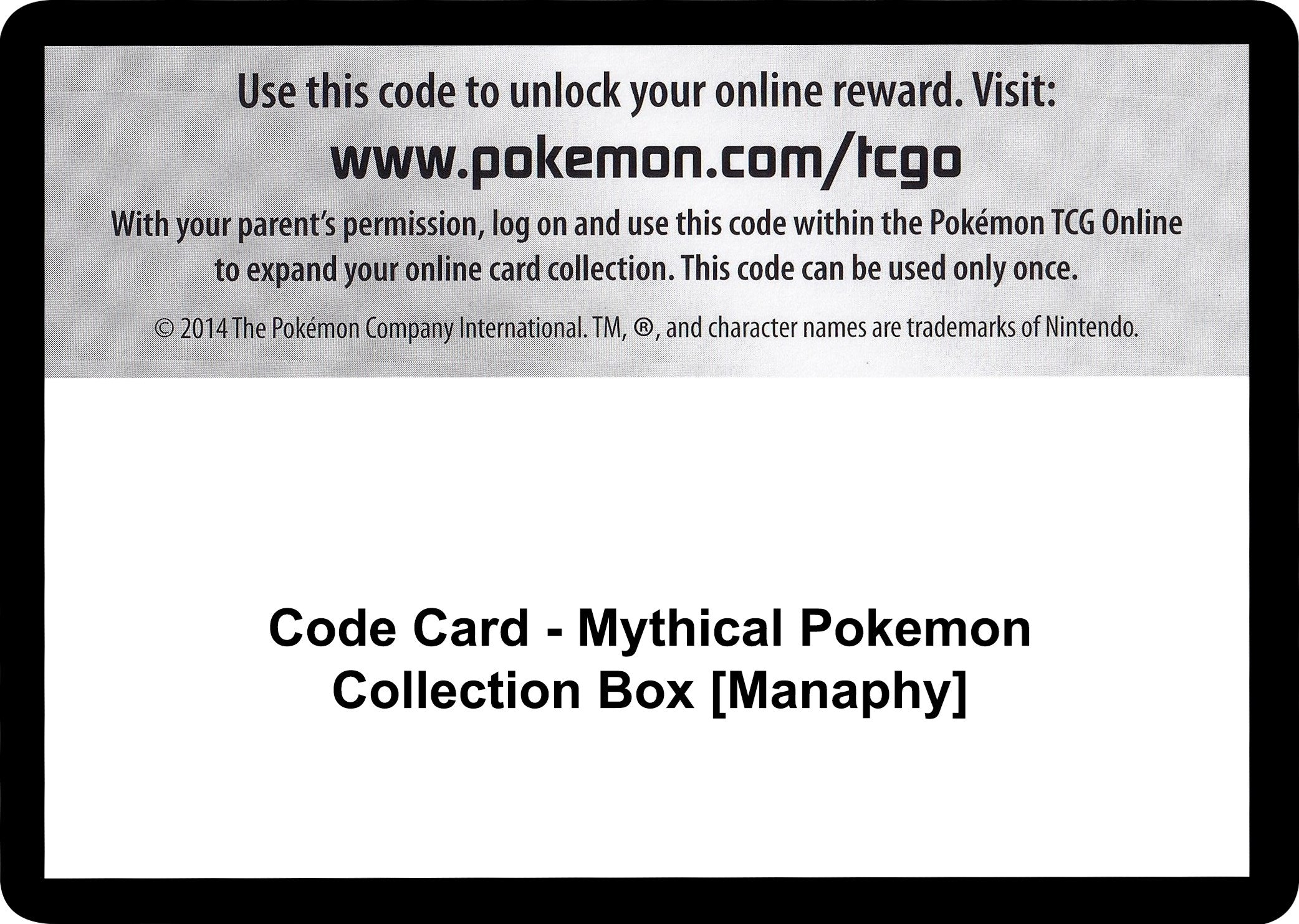 Image for Code Card - Mythical Pokemon Collection Box [Manaphy] (GEN) - Pokemon