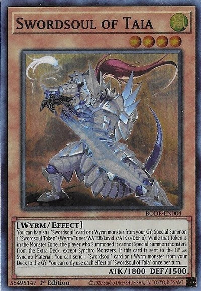Image for Swordsoul of Taia (BODE-EN004) (BODE) - YuGiOh