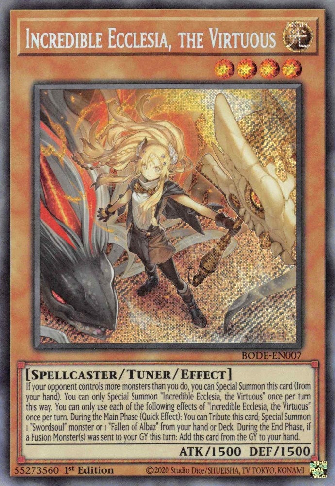 Image for Incredible Ecclesia, the Virtuous (BODE-EN007) (BODE) - YuGiOh