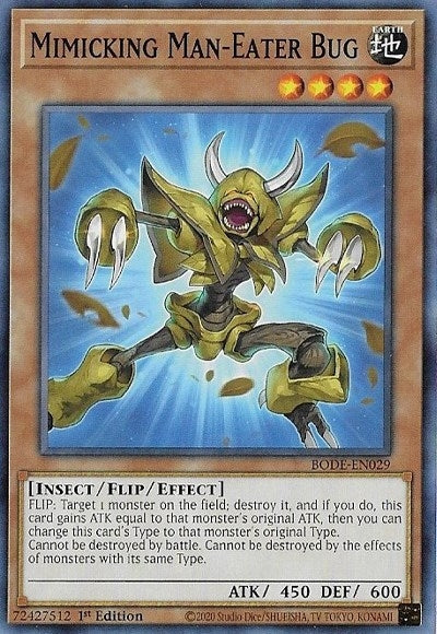 Image for Mimicking Man-Eater Bug (BODE-EN029) (BODE) - YuGiOh