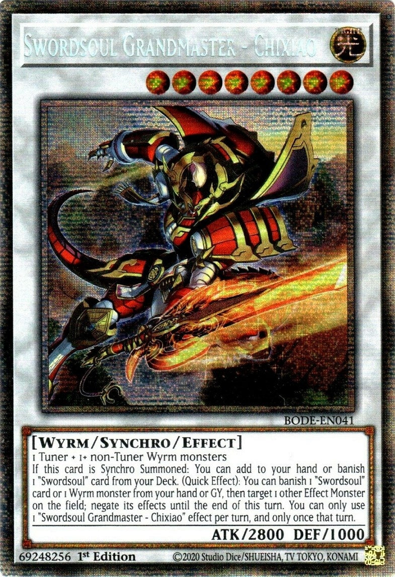 Swordsoul Grandmaster - Chixiao (Starlight Rare) (BODE-EN041) (BODE)