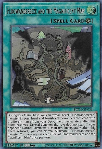 Image for Floowandereeze and the Magnificent Map (BODE-EN058) (BODE) - YuGiOh