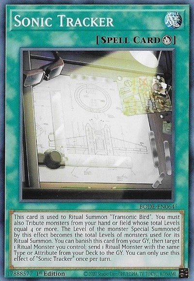Image for Sonic Tracker (BODE-EN064) (BODE) - YuGiOh