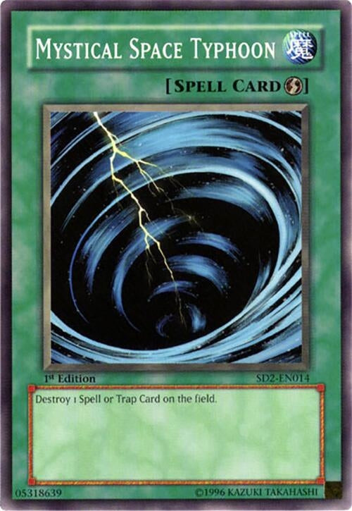 Image for Mystical Space Typhoon (SD2-EN014) (SD2) - YuGiOh