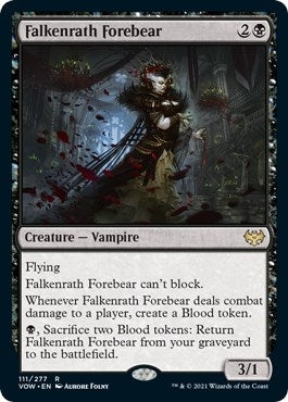 Image for Falkenrath Forebear (111) (Innistrad: Crimson Vow) - Magic: The Gathering