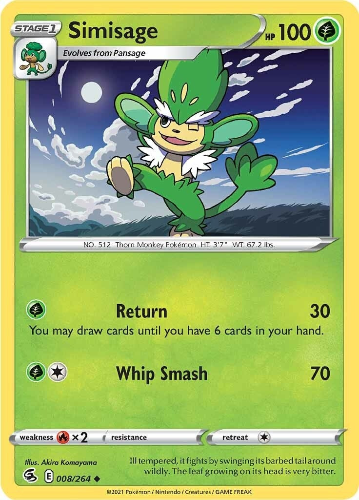 Image for Simisage (008/264) (SWSH08) - Pokemon