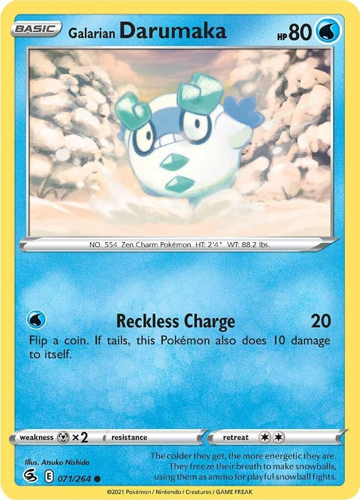 Image for Galarian Darumaka (071/264) (SWSH08) - Pokemon